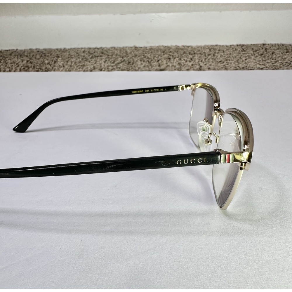 Gucci Eyeglasses Frames Only, GG0130OZ 001, 53-18-145, Black, Made in Japan - Picture 7 of 8